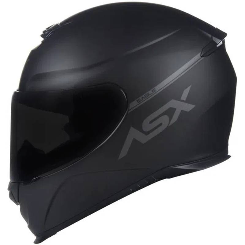 Capacete ASX Eagle Mono - Preto Fosco