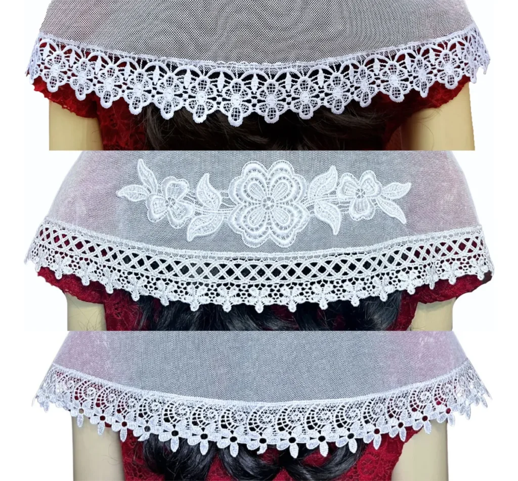 5 Véus CCB Mais Vendidos de 2026 que Você Precisa Conhecer Kit Com 3 Véus Ccb Redondo Ou Quadrado Renda Guipir