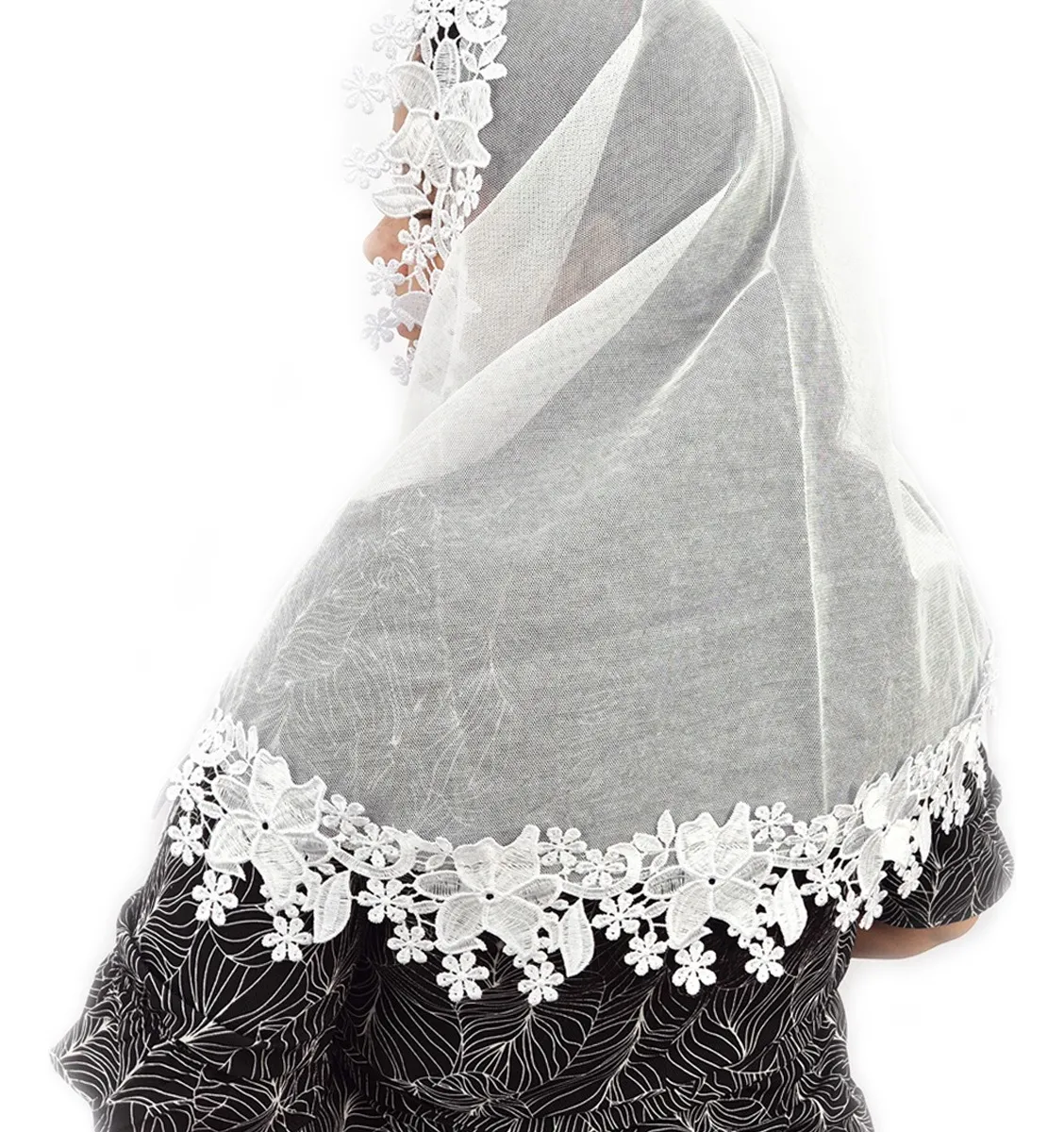 5 Véus CCB Mais Vendidos de 2026 que Você Precisa Conhecer Véu Ccb Renda Guipir Floral Adulto Congregação Cristã