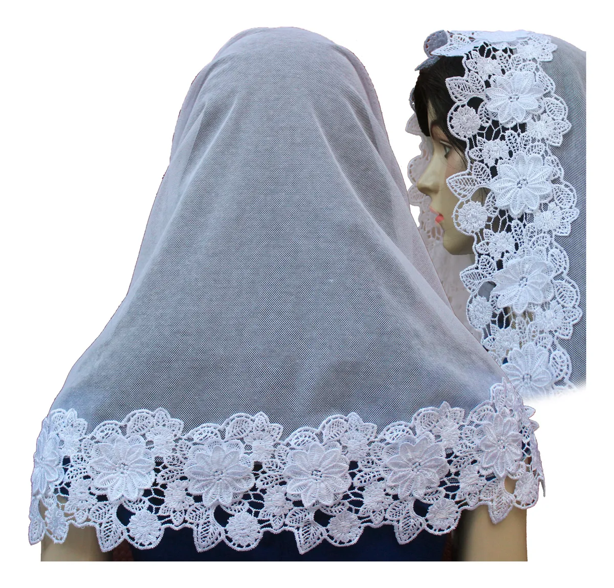 5 Véus CCB Mais Vendidos de 2026 que Você Precisa Conhecer Véus Ccb 3d Flores Renda Larga 9 Cm