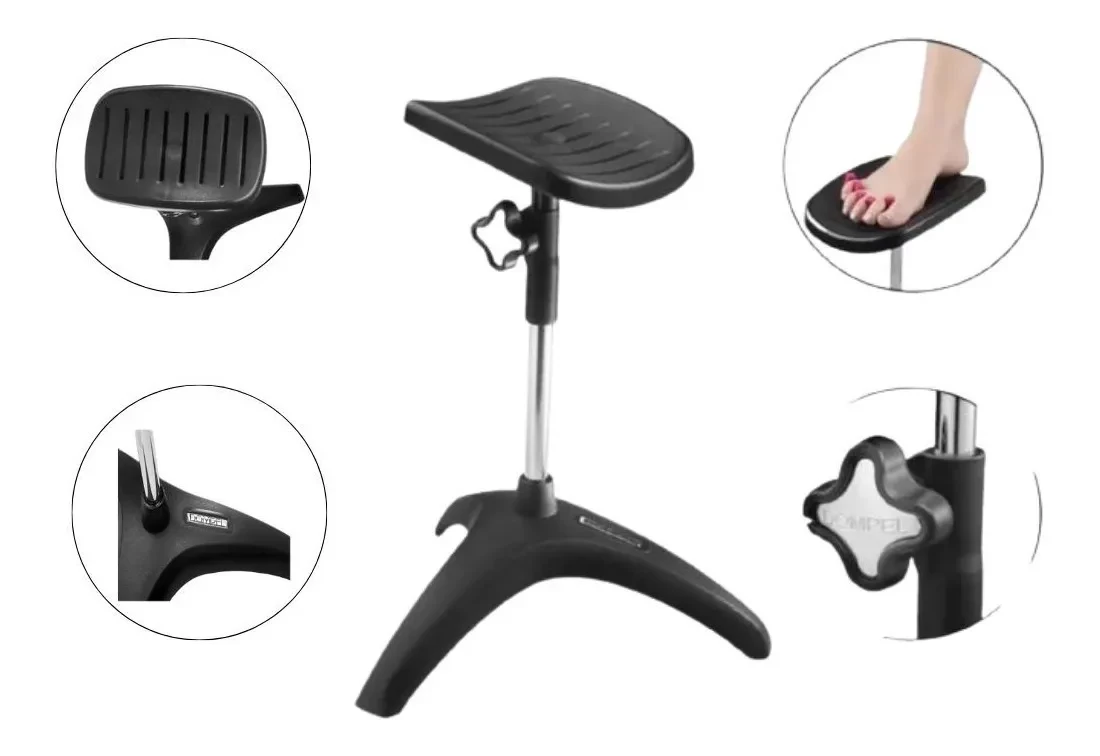 Tripé para Pedicure Dompel Preto com Altura Ajustável e Melhor Preço Tripé para Pedicure - Tripé Dompel