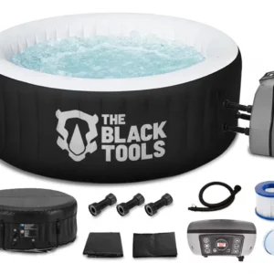 Banheira Ofurô Spa Inflável 686l Aquece 42ºc Com Filtro + Bomba 127V Capacidade 3 Pessoas + Capa Tbt-011 The Black Tools