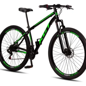 Bicicleta Aro 29 Aço Carbono Freios A Disco Suspensão 21 Vel