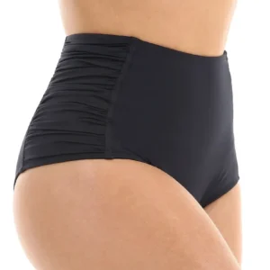 Biquíni Calcinha Hot Pants Cós Alto E Lateral Larga Drapeada
