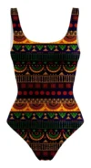 maiô estampado - Body Maiô Estampado Raveup Asteca Nativa