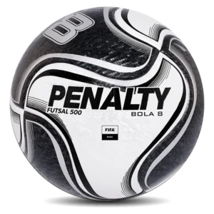 Bola Futsal Penalty 8 X - Bola Futsal Penalty 8 X Branco/Preto