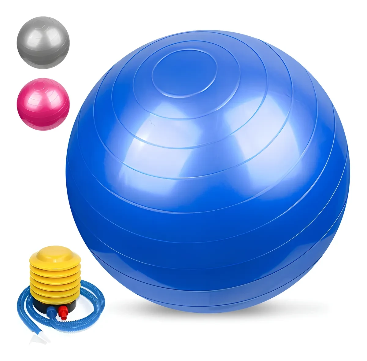 Promoção! Bola de Pilates 65cm + Bomba - Melhor Preço e Frete Grátis! Bola de Pilates - Bola de Pilates Generica Yoga Fisioterapia