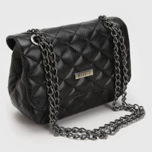 bolsa transversal pequena preta - Bolsa Maria Milão Transversal Pequena Preta