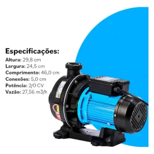 bomba para hidromassagem - Bomba 2,0 Cv Sodramar para Hidromassagem