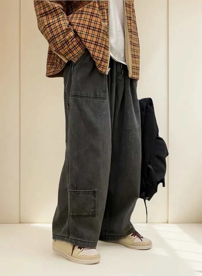 Calça Jeans Cargo Plus Size 2024 Streetwear: Oferta Imperdível + Frete Grátis! Calça Jeans Cargo Plus Size - Calça Jeans Cargo Plus Size 2024