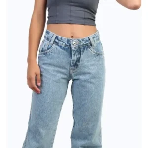 Calça Jeans Wide Leg Infantil - Calça Jeans Wide Leg maluket Juvenil