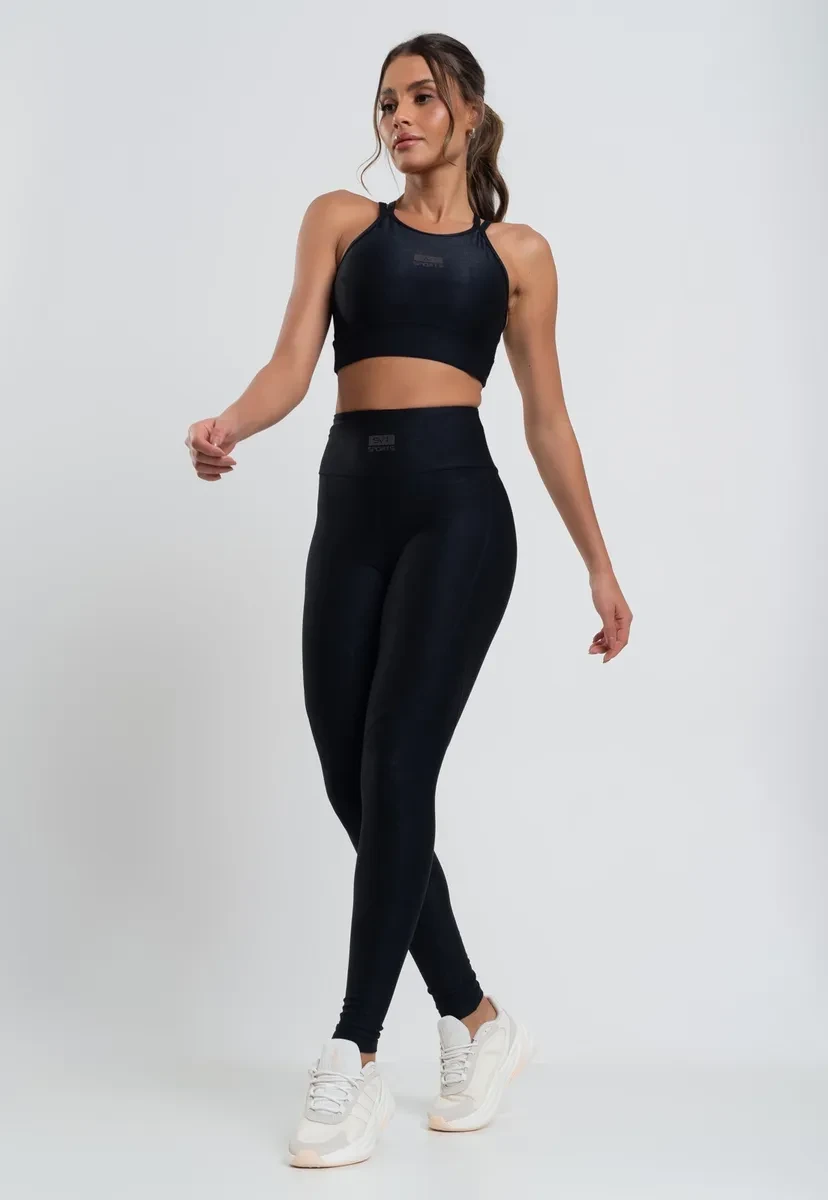 Calça Legging Salvatore Fashion Com Recortes | Conforto e Estilo em Oferta! Calça Legging - Calça Legging Salvatore Fashion Com Recortes