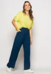 Calça Wide Leg - Calça Wide Leg Salvatore Fashion com