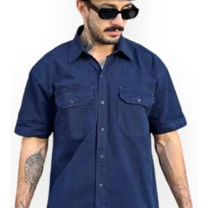 Camisa Sarja Masculina Militar - Camisa Sarja Masculina Militar Milhawk Work