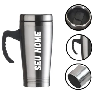 caneca personalizada - Caneca Personalizada Persona Canetas 450ml Inox