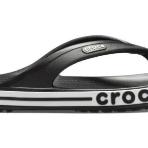 Chinelo Crocs Bayaband Flip - Chinelo Crocs Bayaband Flip Black/white