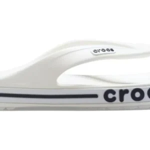 Chinelo Crocs - Chinelo Crocs Bayaband Flip White/Navy