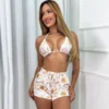 biquini trikini - Conjunto Biquini Trikini 3 Peças BLL