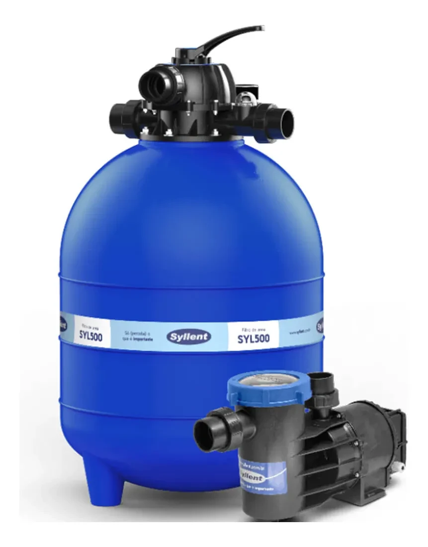 Filtro de Piscina Syllent SYL500 + Bomba 3/4CV | Melhor Preço e Frete Grátis filtro de piscina - Filtro Piscina Syllent SYL500 + Bomba