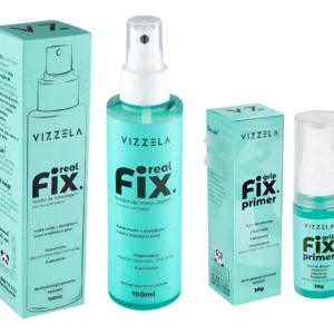 Fixador + Primer Maquiagem Resistente Vizzela + Brinde
