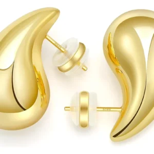 brincos de ouro - Fl Brincos De Lágrima De Ouro