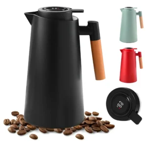 garrafa termica com termometro - Garrafa Térmica com Termômetro Genérica 1L