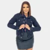 Jaqueta Jeans Feminina - Jaqueta Jeans Feminina Bamborra Denim