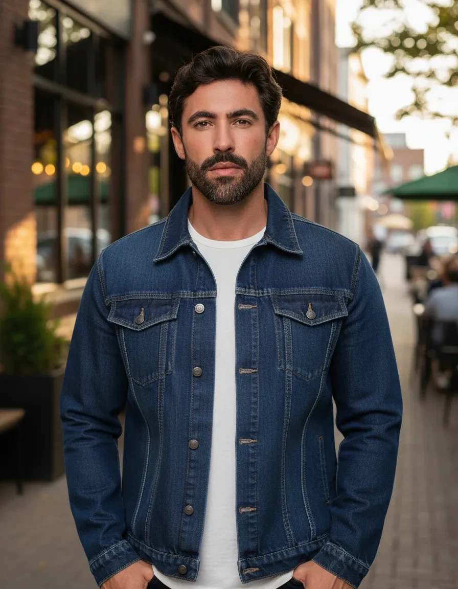 Jaqueta Jeans Masculina Premium Denim Lavanda e Alecrim - Oferta Imperdível! Jaqueta Jeans Masculina - Jaqueta Jeans Masculina Lavanda Alecrim Premium