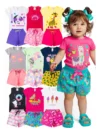 kit roupa infantil menina - Kit 10 Peças Roupa Infantil Menina