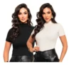 Blusa Gola Alta Feminina - Kit 2 Blusa Gola Alta Modinha