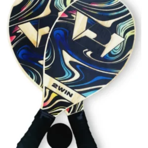 Kit Frescobol - Kit 2 Raquetes Frescobol 2win Split