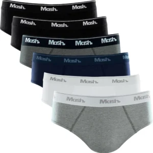 cueca slip algodão - Kit 6 Cuecas Masculino Slip Mash