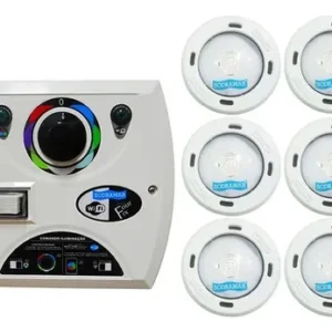 Kit Led RGB Piscina - Kit 6 Led RGB COB Sodramar