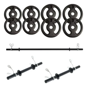 Kit Anilhas Musculação - Kit Anilhas Musculação Equipa Academia