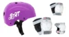kit capacete proteção - Kit Capacete Strt Roxo + Proteção