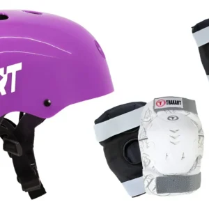 kit capacete proteção - Kit Capacete Strt Roxo + Proteção