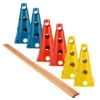 cone de agilidade - Kit Funcional 10 Cones Furados Zuí