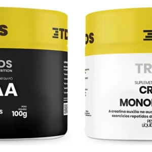 Kit Gym Creatina Monohidratada 100g + Bcaa Aminoácido 100g Without Flavor