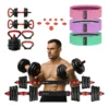 kit halteres ajustável - Kit Halteres e Anilhas Kettlebell Ajustáveis