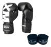 Kit luva de boxe mxm - Kit Luva Mxm Black Maximum +