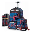 Kit Mochila Homem Aranha - Kit Mochila Lancheira Estojo Garrafa Homem