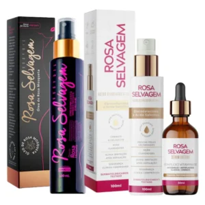 Kit Rosa Selvagem Óleo Clareador + Ácido + Sérum Lifting