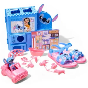 Kit Sandália Para Meninas Stitch Pet Shop Rosa Grendene Kids
