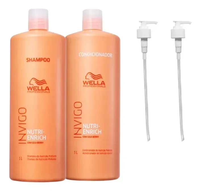 Kit Wella Invigo Nutri-Enrich Shampoo 1L: Desconto + Frete Grátis! Kit Wella Invigo Nutri Enrich - Kit Wella Invigo Nutri Enrich