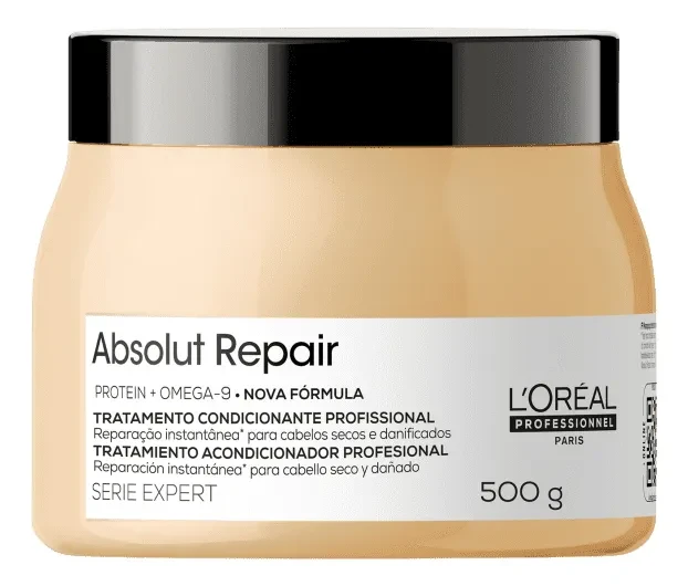 L'Oréal Absolut Repair Máscara 500ml: Desconto + Frete Grátis! Nutrição e Reparo Capilar L'Oréal Absolut Repair Máscara - L'Oréal Absolut Repair Máscara