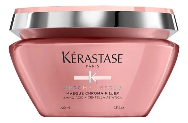 Máscara com ação Anti-Porosidade para Cabelos Coloridos Sensíveis ou Danificados de Médios a Grossos, Nutre e Protege a Cor, Chroma Absolu Chroma Filler, Kérastase, 200ml
