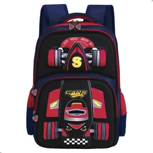 mochila escolar infantil 3d - Mochila Escolar Infantil Carro de Corrida