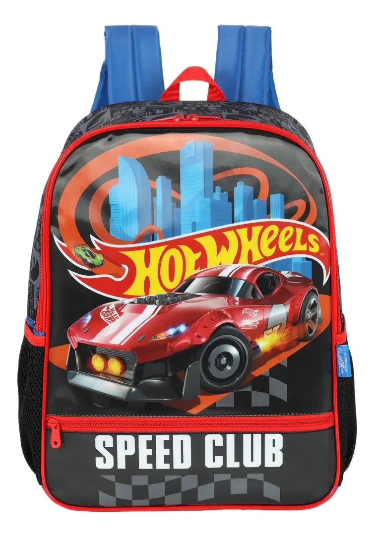 Mochila Escolar Hot Wheels Turbo IS42581HW Luxcel: Frete Grátis e Oferta! Mochila Hot Wheels - Mochila Hot Wheels Turbo IS42581HW