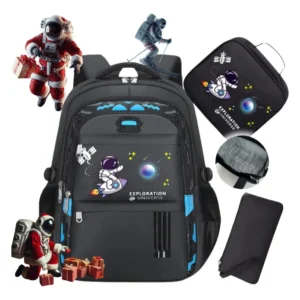 mochila infantil menino - Mochila Infantil ZAVANESE Astronauta Impermeável