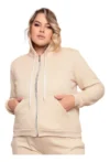 Moletom Flanelado Feminino Plus Size - Moletom Flanelado Feminino Plus Size QUIQUI